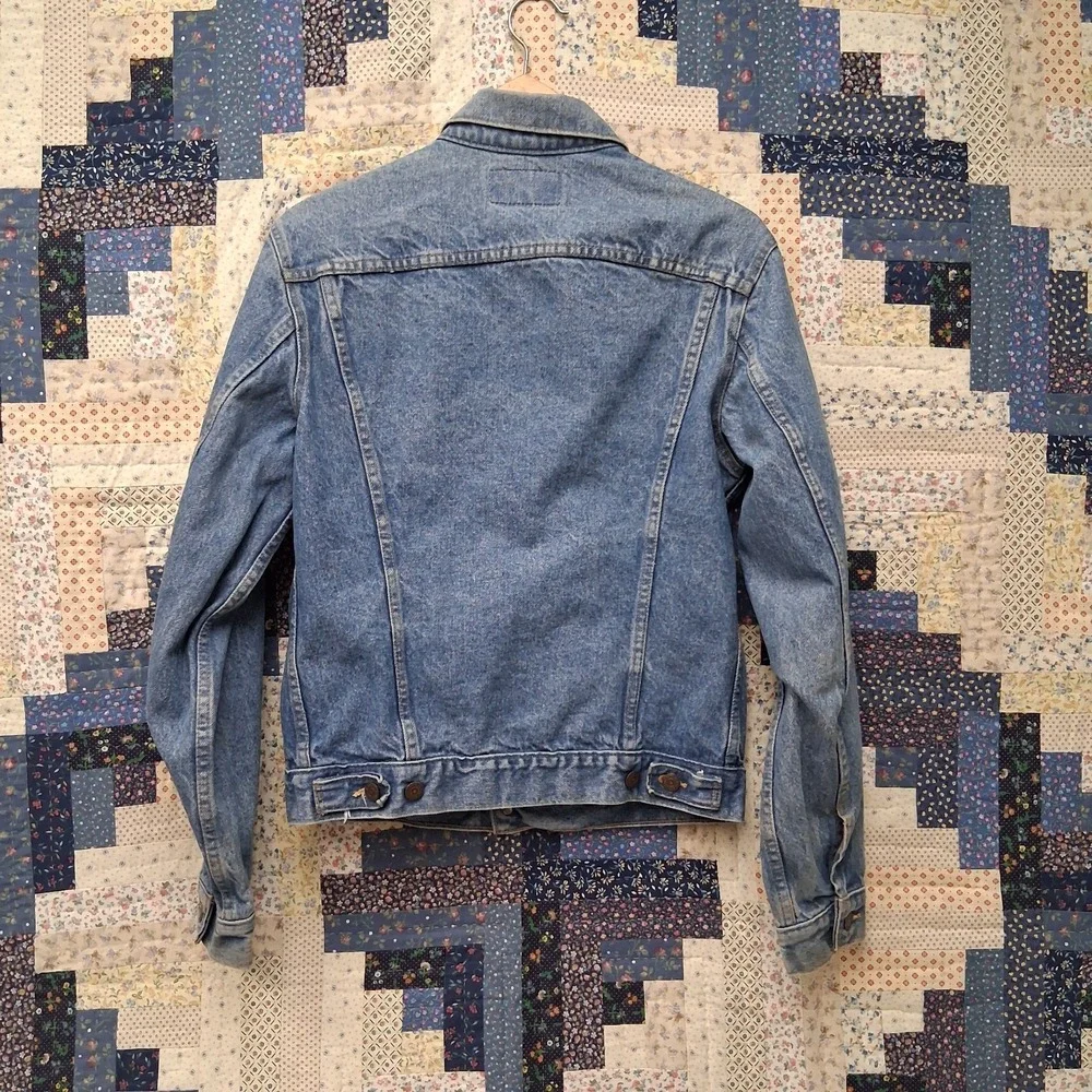 Vintage 80s Levis 71506 0214 Trucker Type 3 Denim Jacket Size 40 Made in USA